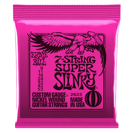 Ernie Ball 7-String Super Slinky 9-52 Nickel Electric Guitar Strings