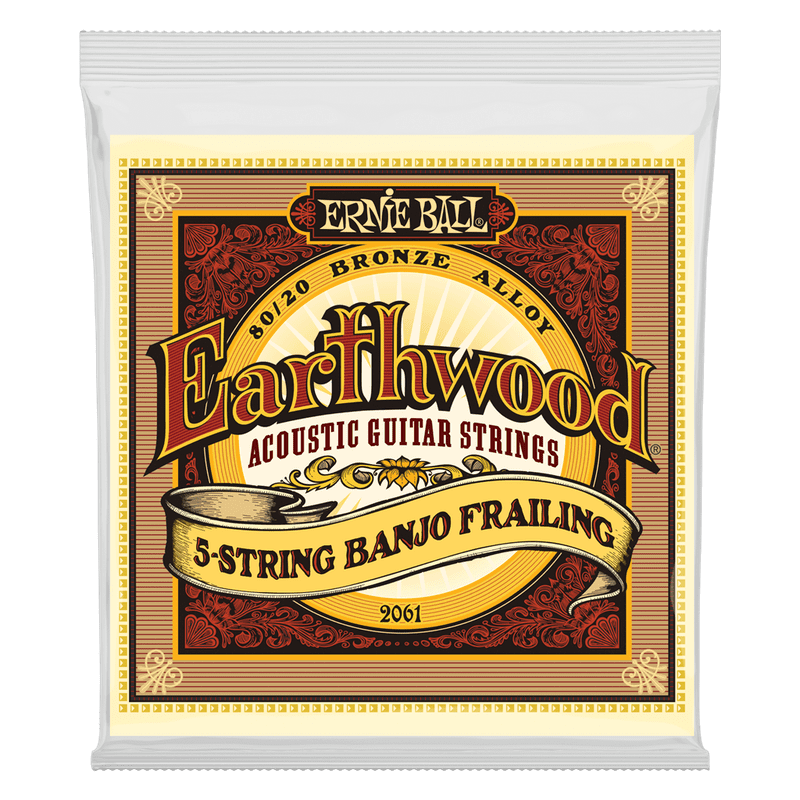 Ernie Ball EarthWood 2061 5 STRING BANJO FRAILING
