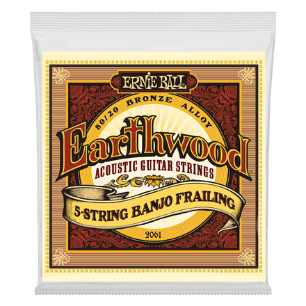 Ernie Ball EarthWood 2061 5 STRING BANJO FRAILING
