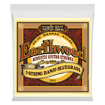 Ernie Ball EarthWood 2063 5 STRING BANJO BLUEGRASS