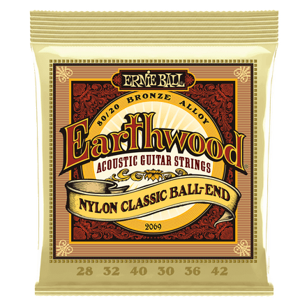 Ernie Ball Earthwood NYLON FOLK BALLEND SET