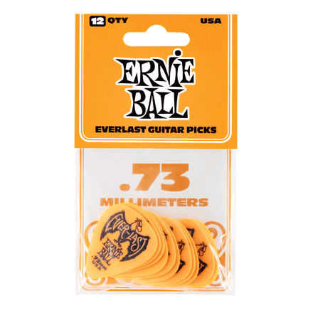 Ernie Ball EVERLAST PICKS 12-PACK ORANGE .73MM