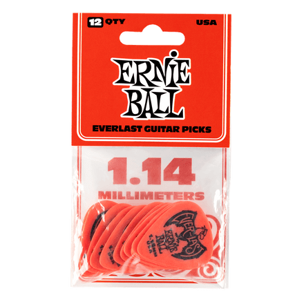 Ernie Ball EVERLAST PICKS 12-PACK RED 1.14MM