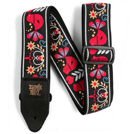 Ernie Ball STRAP JACQUARD REDBIRD RISING