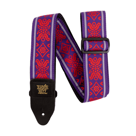 Ernie Ball STRAP ROYAL FLUSH RED JACQUARD