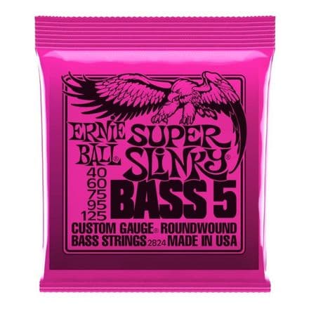 Ernie Ball Super Slinky 45-125 Nickel Wound Electric 5-String Bass Strings