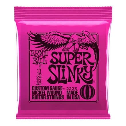 Ernie Ball Super Slinky 9-42 Nickel Electric Guitar Strings