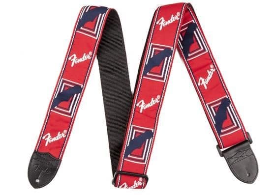 Fender Monogrammed Strap Red/White/Blue