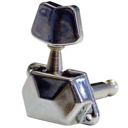 Guitar Tech GT406 Six-In-A-Line Chrome Acoustic Guitar Machineheads