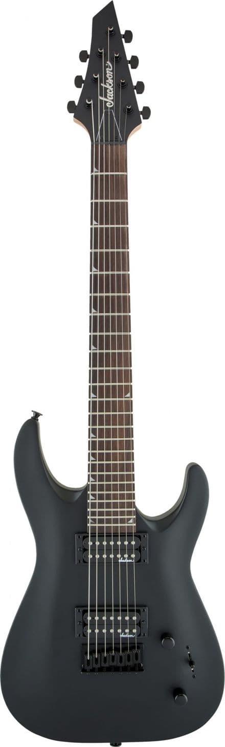 Jackson JS Series Dinky Arch Top JS22-7 DKA Hardtail Satin Black Amaranth Fingerboard
