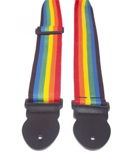 Leathergraft 2" Rainbow Webbing Guitar Strap