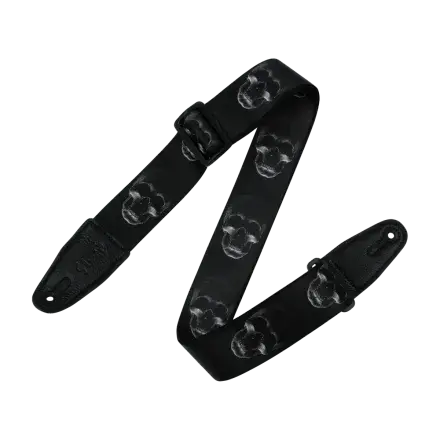 Levys Poly Strap - Black and White Skulls