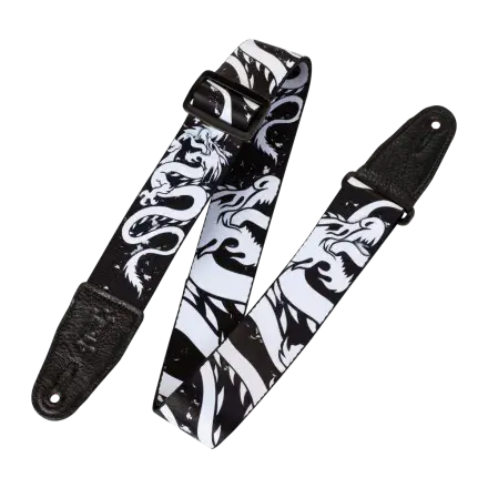 Levys Poly Strap - Black & White Dragon