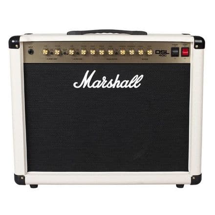 Marshall DSL40C 40W in white + Marshall 91016 Footswitch - Pre Owned
