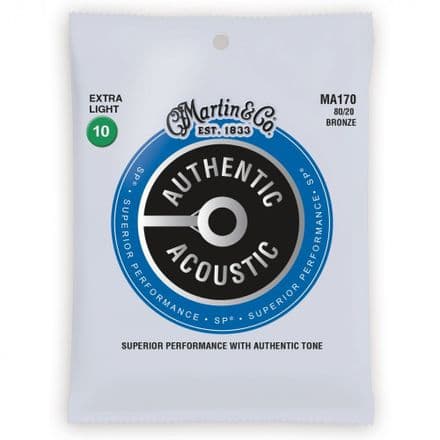 Martin Authentic Acoustic SP 80/20 Bronze 10-47 Acoustic Guitar Strings
