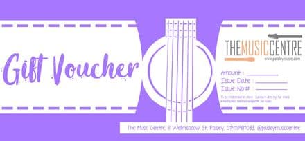 Music Centre Gift Voucher Purple