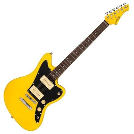 Northstar Pro 'NSP4GY' Commander Electric Guitar, Graffiti Yellow