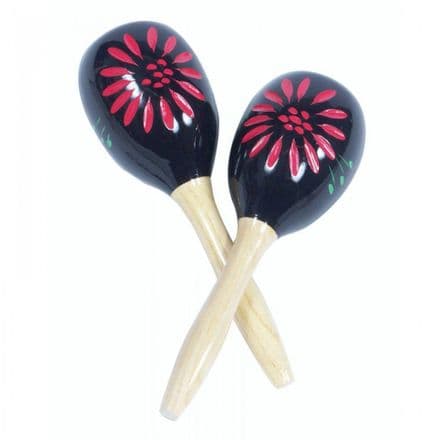 PP World Painted Wood Maracas Pair