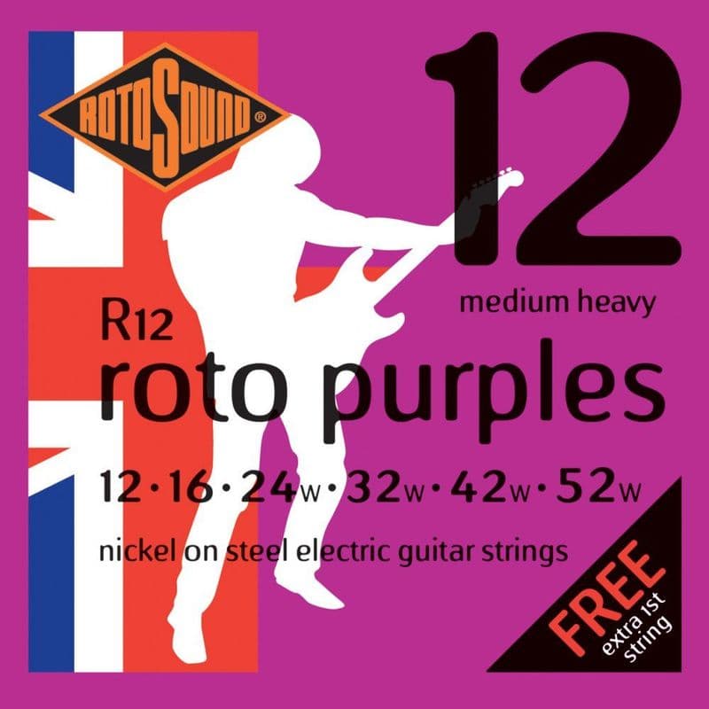 Rotosound R12 Roto Purple 12-52 Nickel Electric Guitar Strings