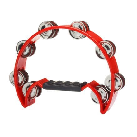 Stagg Cutaway Tambourine Red