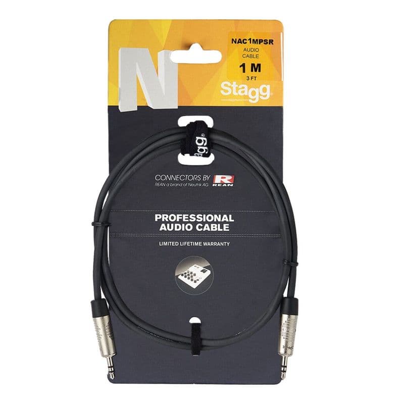 Stagg N Series Mini Jack/Mini Jack (m/m) Stereo 2m Cable