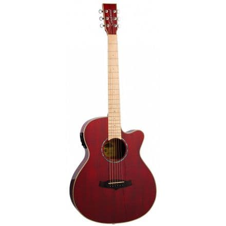 Tanglewood TW4-E-BLB Winterleaf Super Folk, Barossa Red Gloss