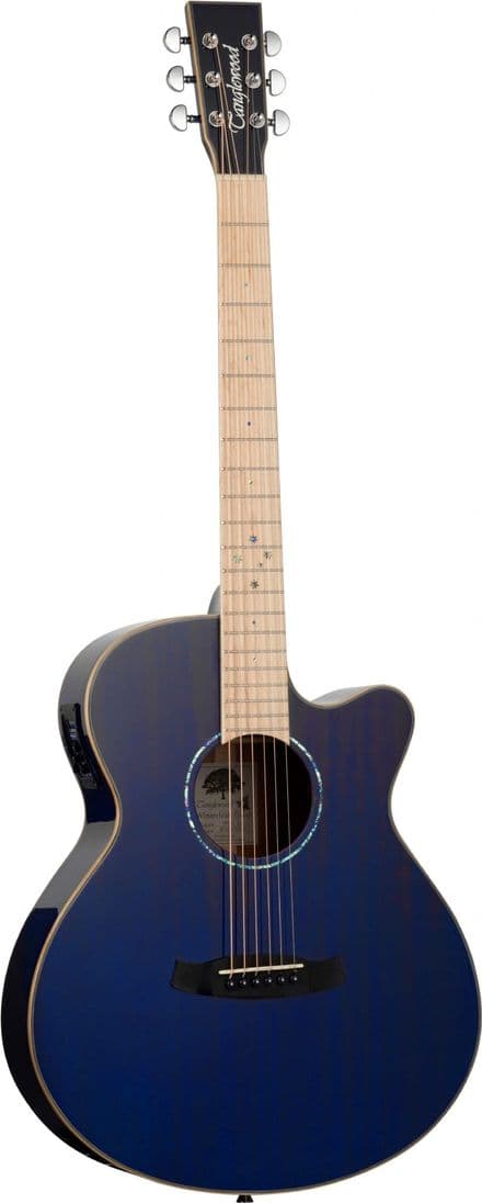 Tanglewood TW4CEBLA Electro Acoustic Super Folk All Mahogany Aqua Blonde Gloss