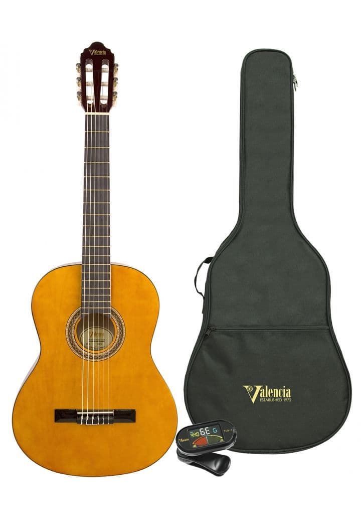 Valencia VC104 4/4 Classical Guitar Pack