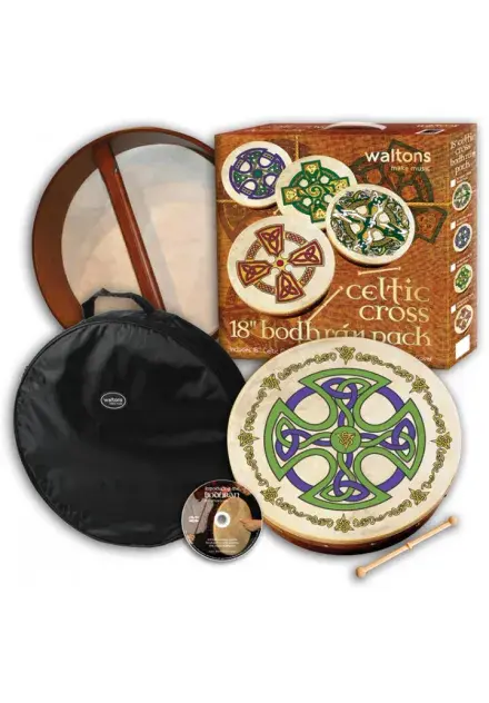 Waltons 18" Celtic Cross Bodhran Pack | Brosna Cross