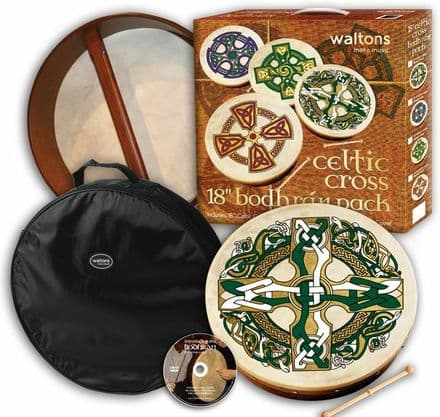Waltons 18" Gaelic Cross Bodhran Pack