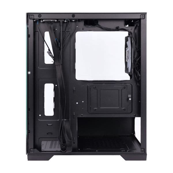 1st Player MIKU Mi2 Micro ATX Black Case with 3 RGB Fans