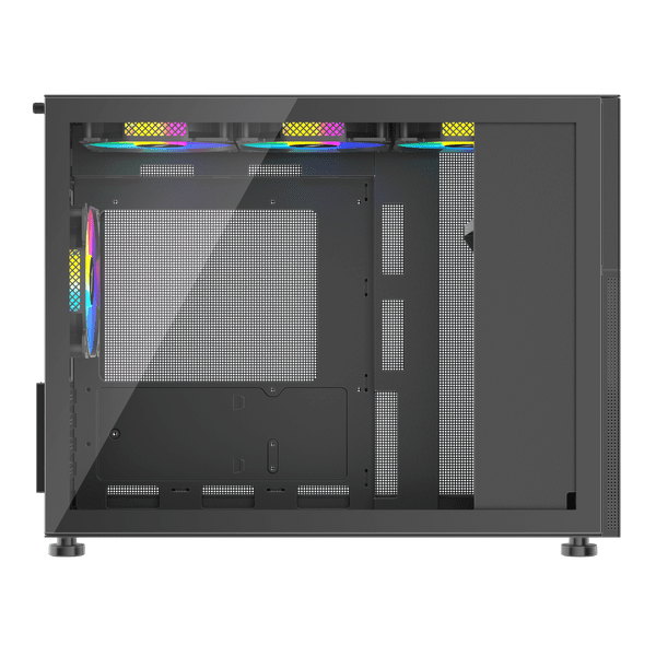 1st Player MIKU Mi6-EV Emotion View Micro ATX Black Case