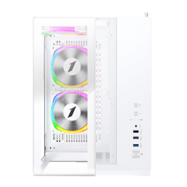 1st Player RT5 Micro ATX White Case with 3 x RGB Fans