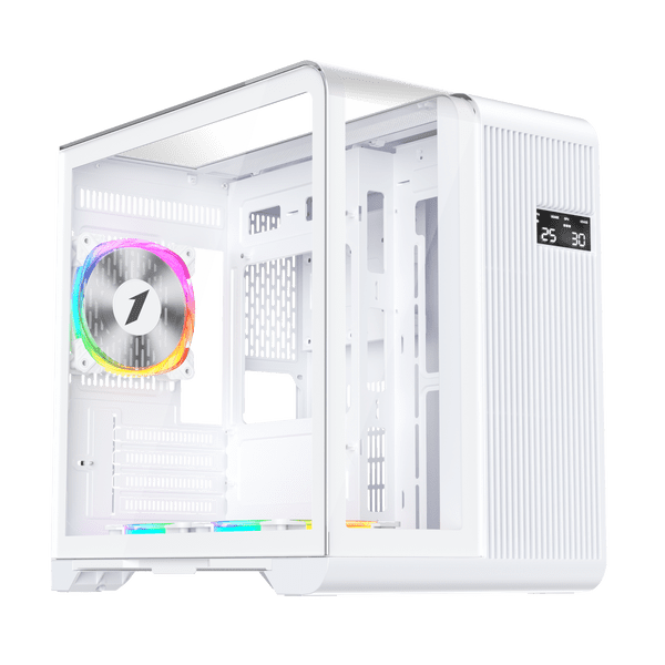 1st Player RT5 Micro ATX White Case with 3 x RGB Fans