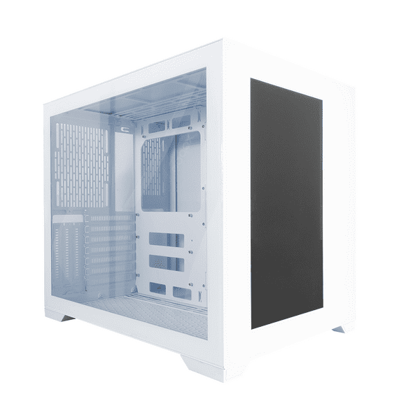 1st Player Steampunk SP7 Emotion View LCD Screen White Mid Tower Case