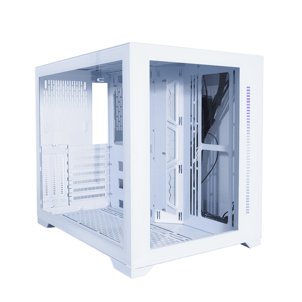 1st Player Steampunk SP7 Mid with 2x4mm Tempered Glass Panels - White