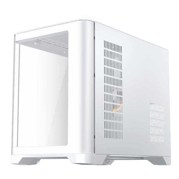 1st Player UV6 Micro ATX White Case with 3 RGB Fans