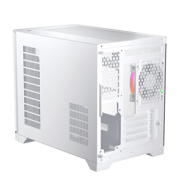 1st Player UV6 Micro ATX White Case with 3 RGB Fans