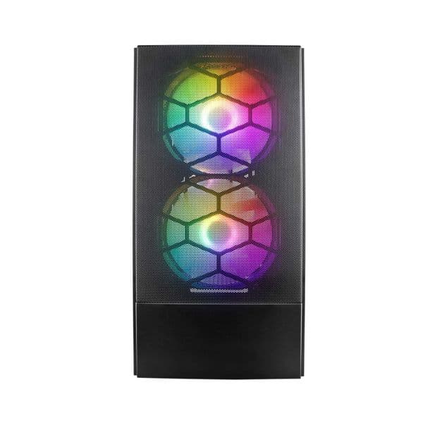 1st Player X4-M Micro ATX Black Case with 3 x RGB Fans