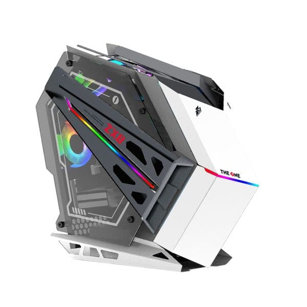 1st Player ZX8 Mid Tower Open Frame Case with 1 x RGB Fan