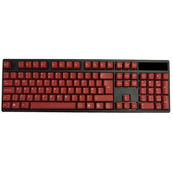 AvP ABS Double Shot UK Layout Keycaps Red White Legends