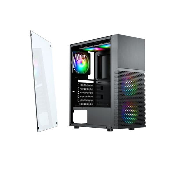 AvP X7 Mesh RGB Mid Tower Case with 3 RGB Fans