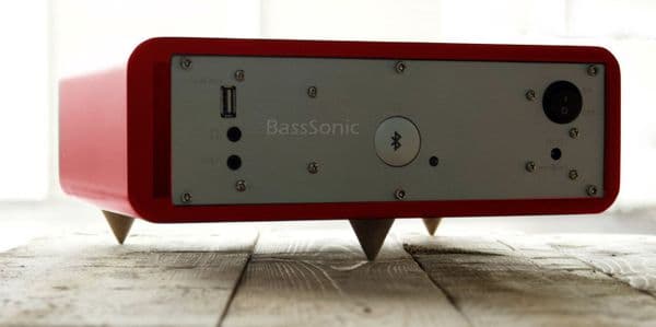 Bass Sonic Red Speakers Bluetooth v3.0