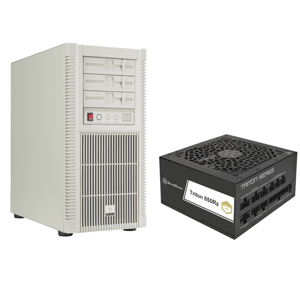 BUNDLE OFFER - Silverstone FLP02 Retro-inspired tower & Silverstone Triton 850w Power Supply