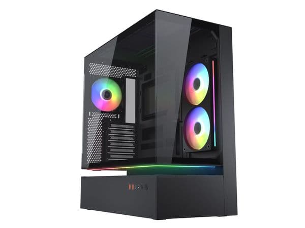 Cougar CFV 235 Mid Tower TG Black Case with 1 x Unity 240mm + 1 x 120mm ARGB Fans