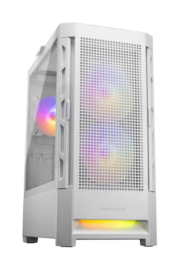 Cougar Duoface RGB Mid Tower White Case with 3 x ARGB Fans