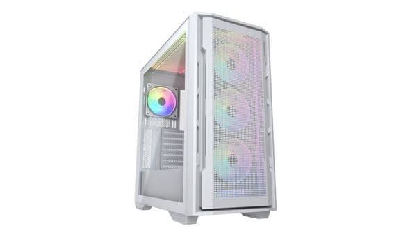 Cougar Uniface RGB Mid Tower White Case with 4 x ARGB Fans