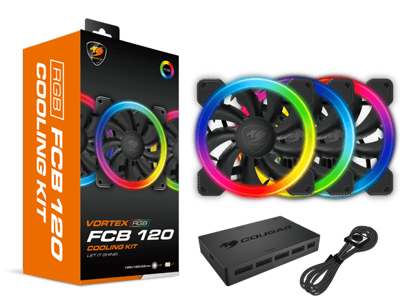 Cougar Vortex FCB RGB Cooling Kit Inc 3x120mm RGB Fans