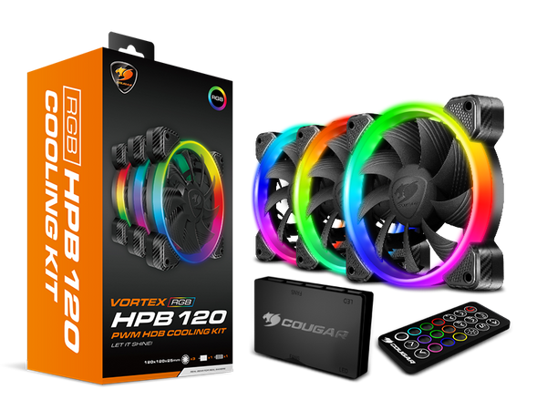 Cougar Vortex HPB RGB Cooling Kit Inc 3x120mm RGB Fans