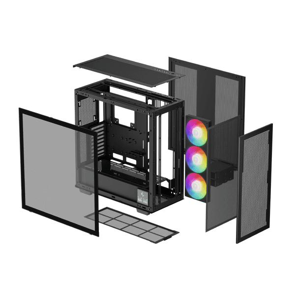 DeepCool CH780 Panoramic Mid Tower White Case